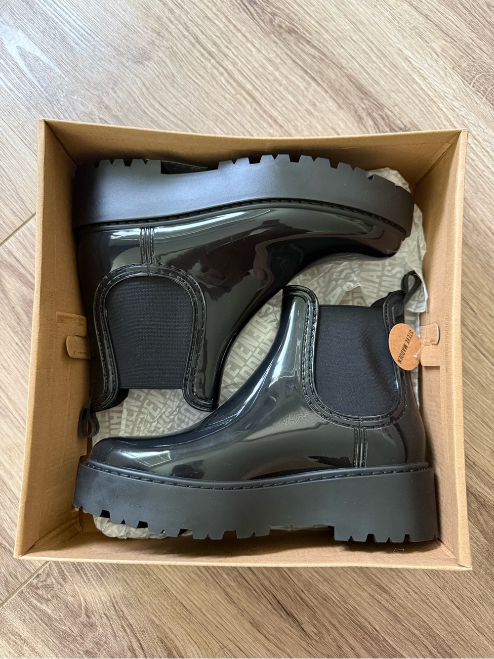 Steve Madden Black Sahara boots